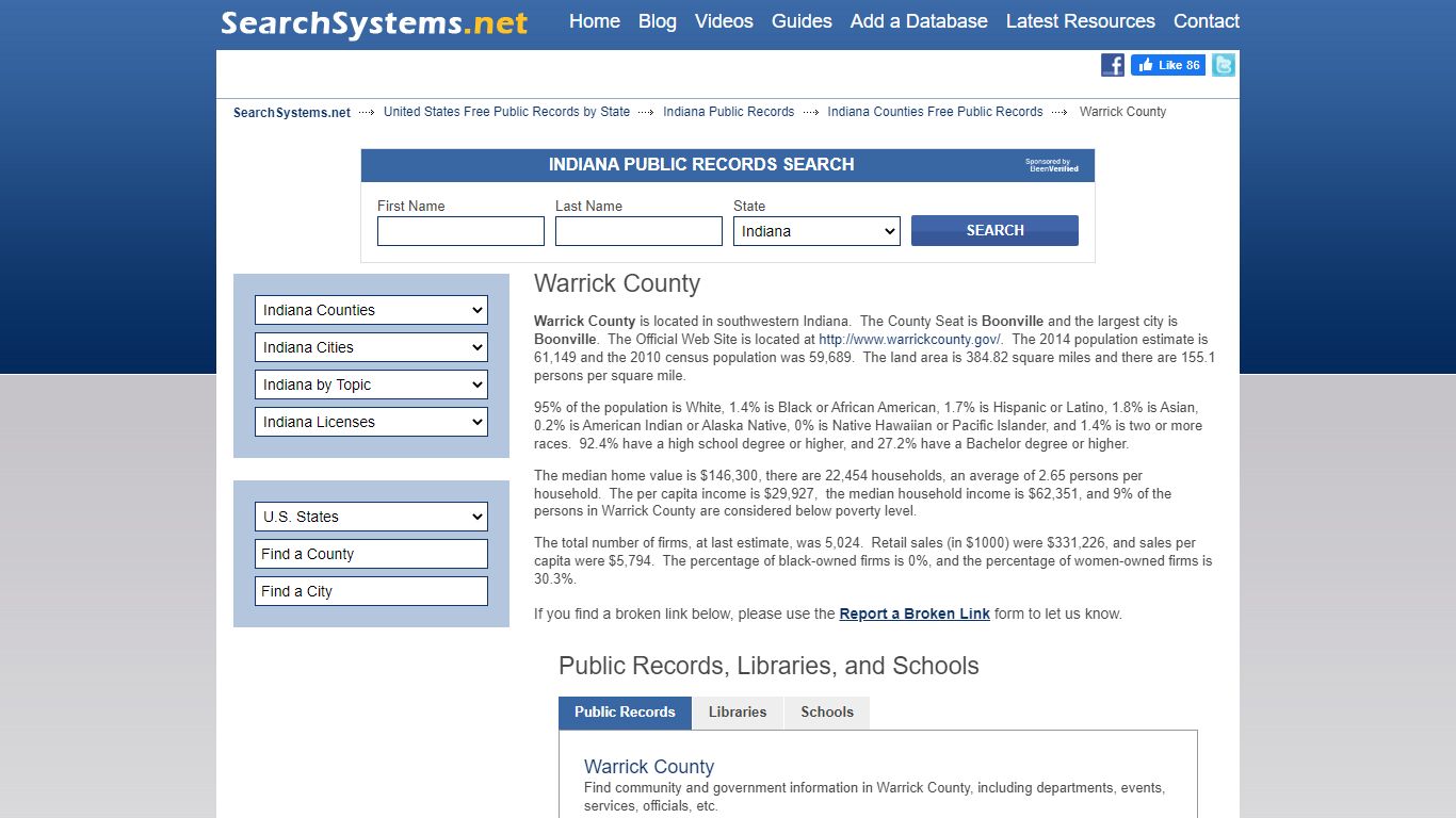 Warrick County Criminal and Public Records